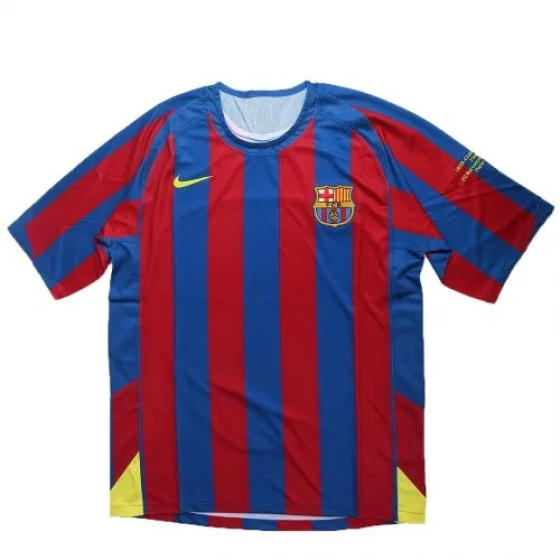 2005-06 Barcelona UCL Final Retro Jersey Home